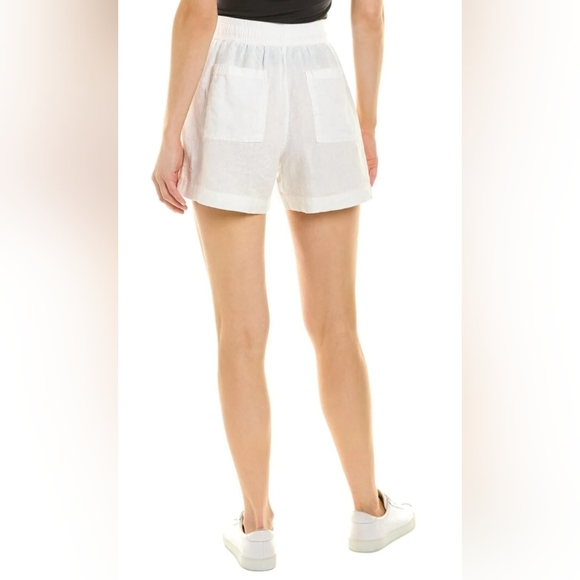 New Splendid Becka 100% Linen Shorts In White Classic Boho Summer Size S Beach - Picture 4 of 16